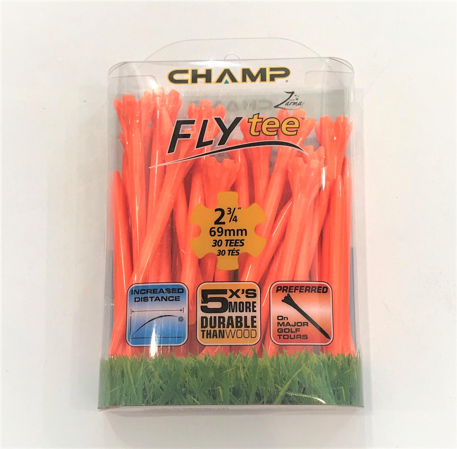 Champ Fly Tee Golf 2-3/4" 30P Pack (Orange)