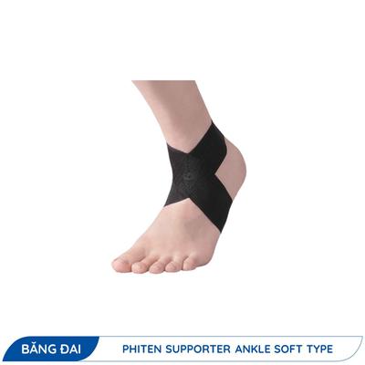 Băng Hỗ Trợ Mắt Cá Chân (Loại Mềm) PHITEN Supporter Ankle Soft Type AP167003