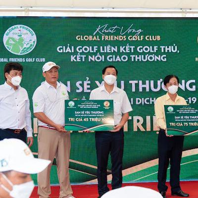 Giải đấu khát vọng Global Frineds Golf Club đồng hành tài trợ - trao tấm lòng vàng - sáng tinh thần golf