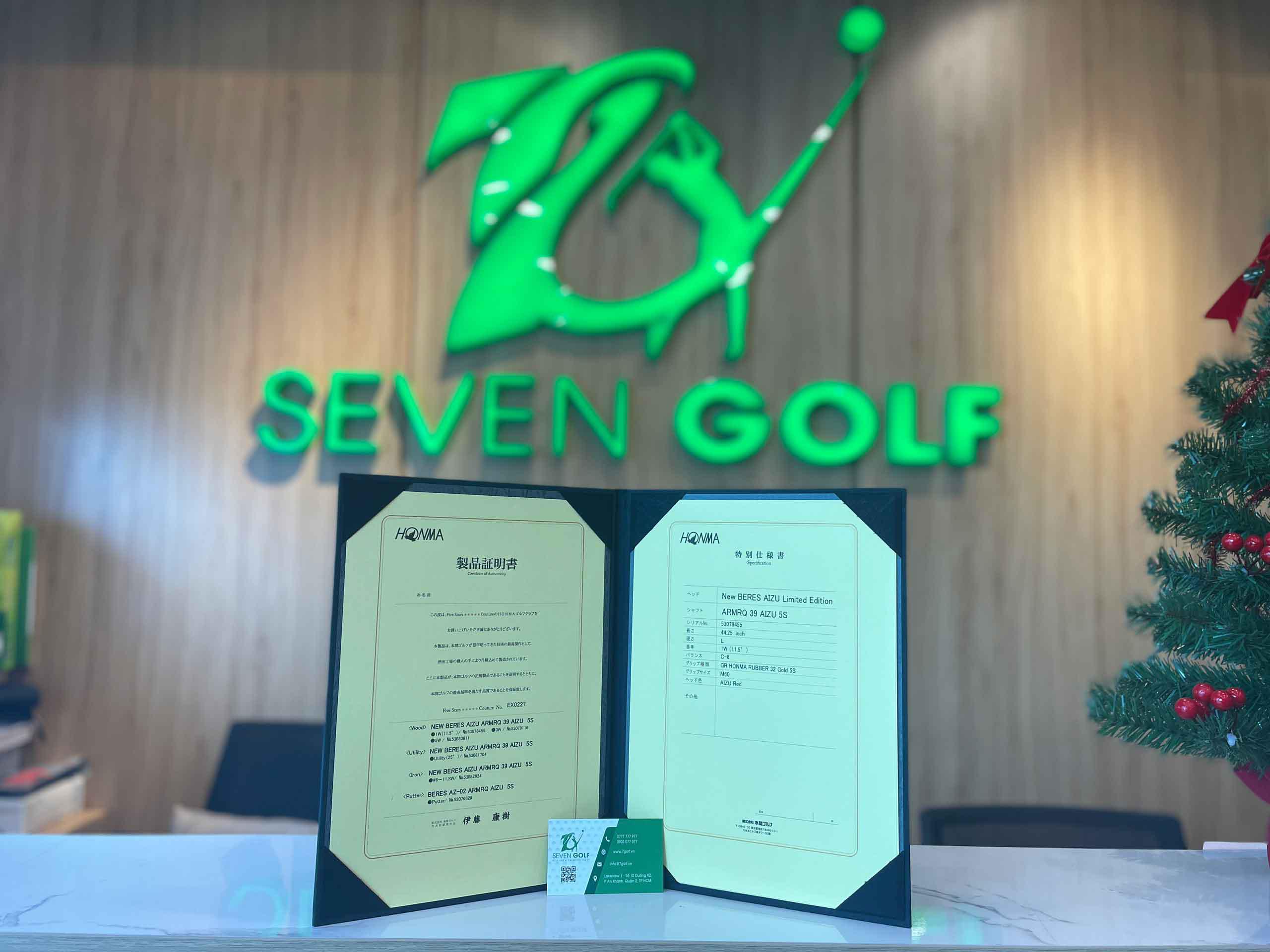 7Golf là đại lý chính thức của Honma Golf Việt Nam