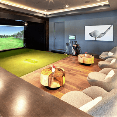 Kích thước tiêu chuẩn của một phòng golf 3d