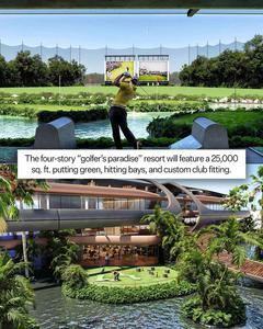 Khu nghỉ dưỡng golf cao cấp dự kiến của TaylorMade với sân tập golf trong căn hộ