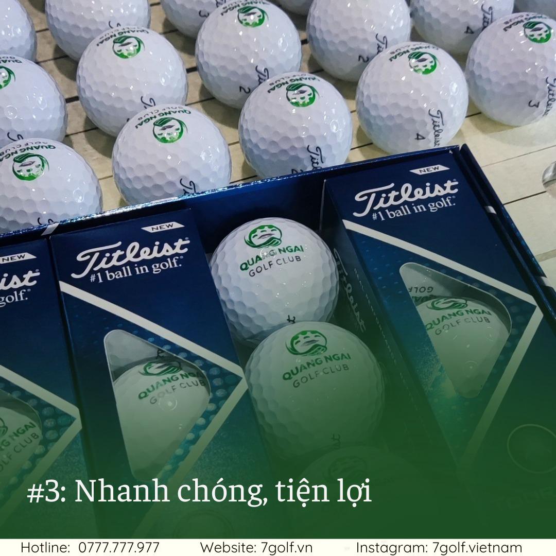 Dịch vụ in bóng golf tại 7Golf rất nhanh chóng và tiện lợi