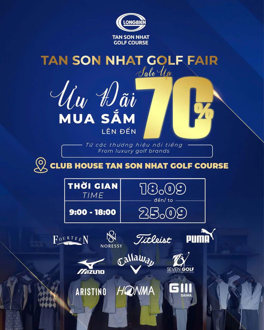 Tan Son Nhat Golf Fair 2024 - Sự Kiện Mua Sắm Thời Trang Golf Cao Cấp Cùng 7Golf 
