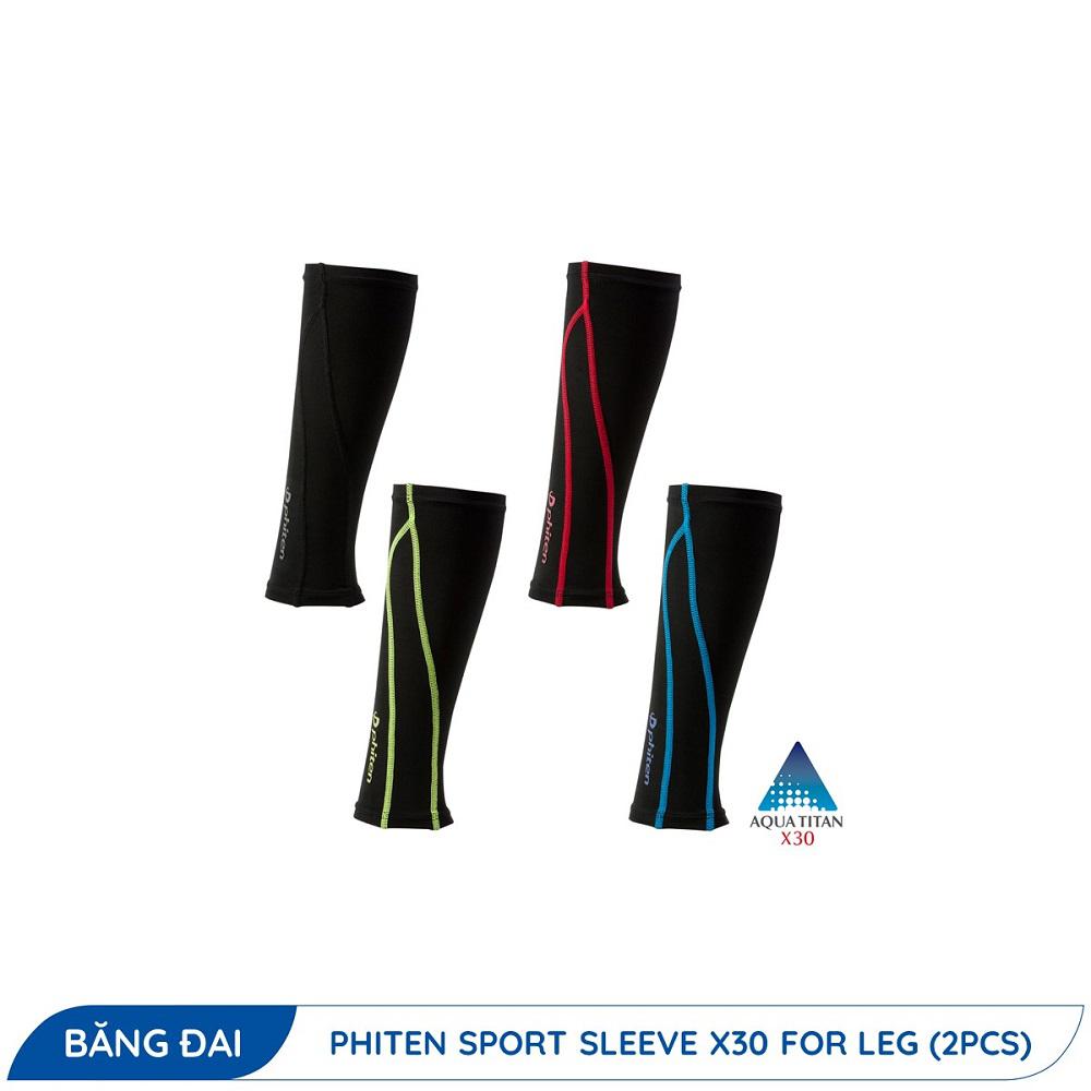 Tất/ Vớ Ống Chân (2 Cái) - Phiten Sport Sleeve X30 For Leg (2pcs)