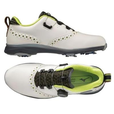 Giày Golf Mizuno Nexlite Pro Boa 51GM221035 WH/Neo Lime