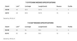 Gậy Kỹ Thuật Wedge Mizuno Pro T-3 (2025)