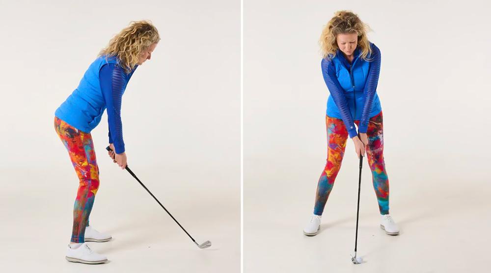 Đây là tư thế setup hoàn hảo cho cú đánh bằng gậy sắt