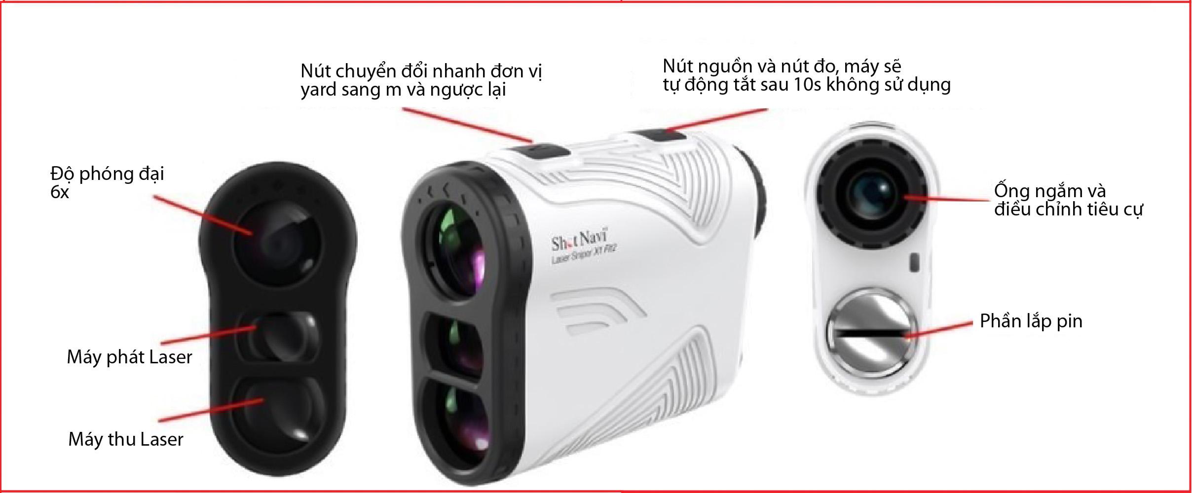 Ống Nhòm Đo Khoảng Cách Golf Shot Navi – Nhỏ Nhưng Có Võ