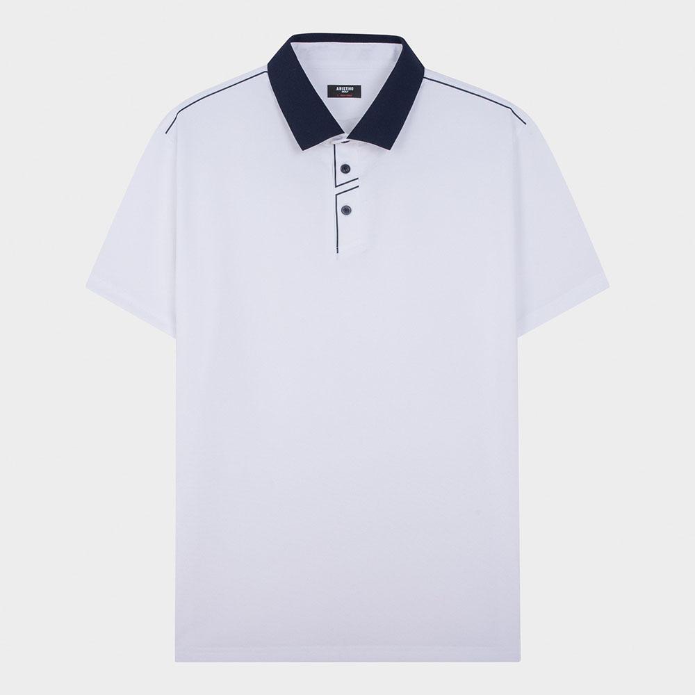 Áo Golf Có Cổ Aristino APSG18AS1 WH