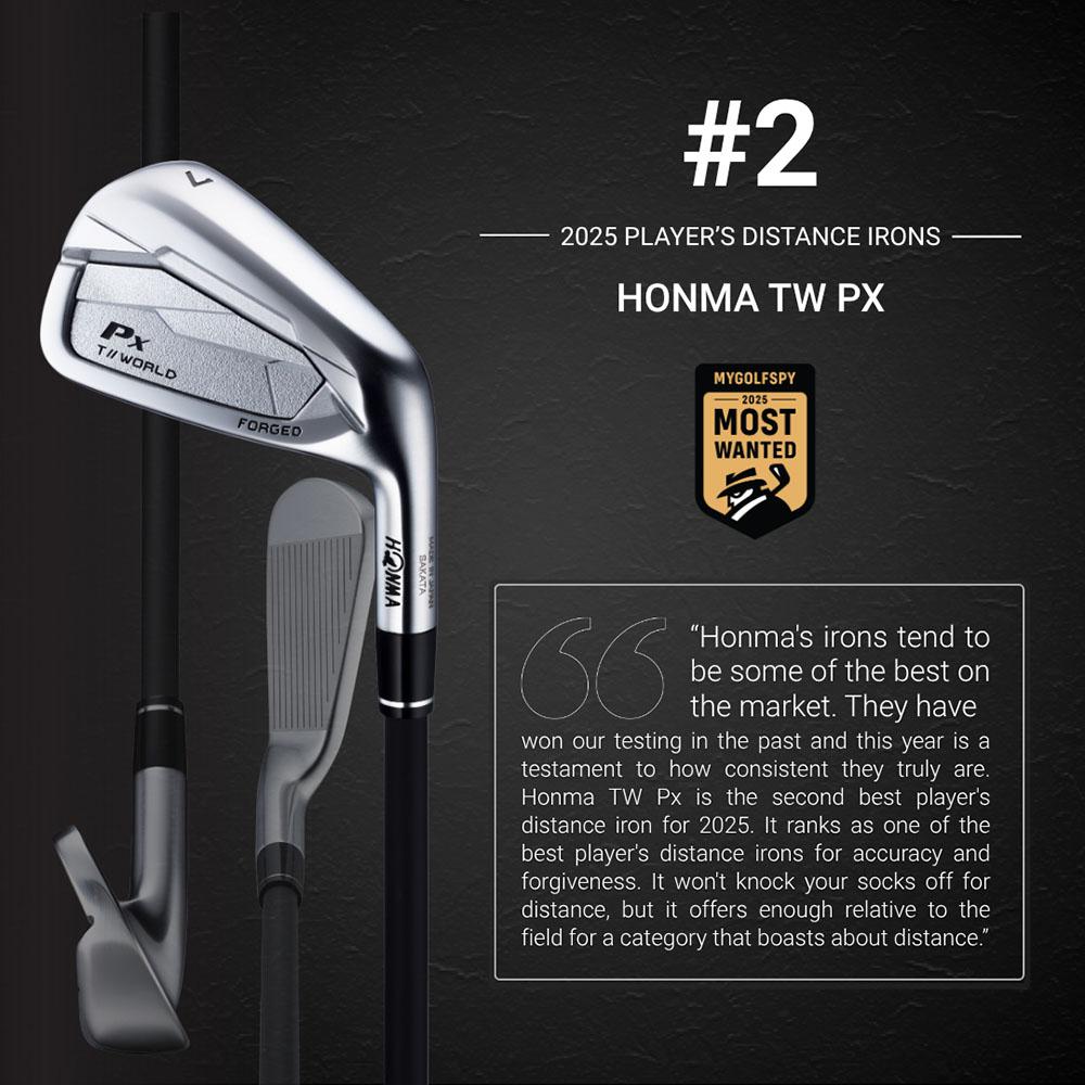 Gậy Sắt Honma TW Px Đạt Hạng 2 Trong “Best Players Distance Irons” của MyGolfSpy