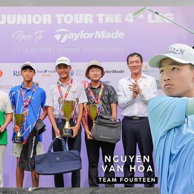 Golfer trẻ Nguyễn Văn Hòa giành vị trí thứ nhất bảng U15 nam tại VGA Junior Tour 2024