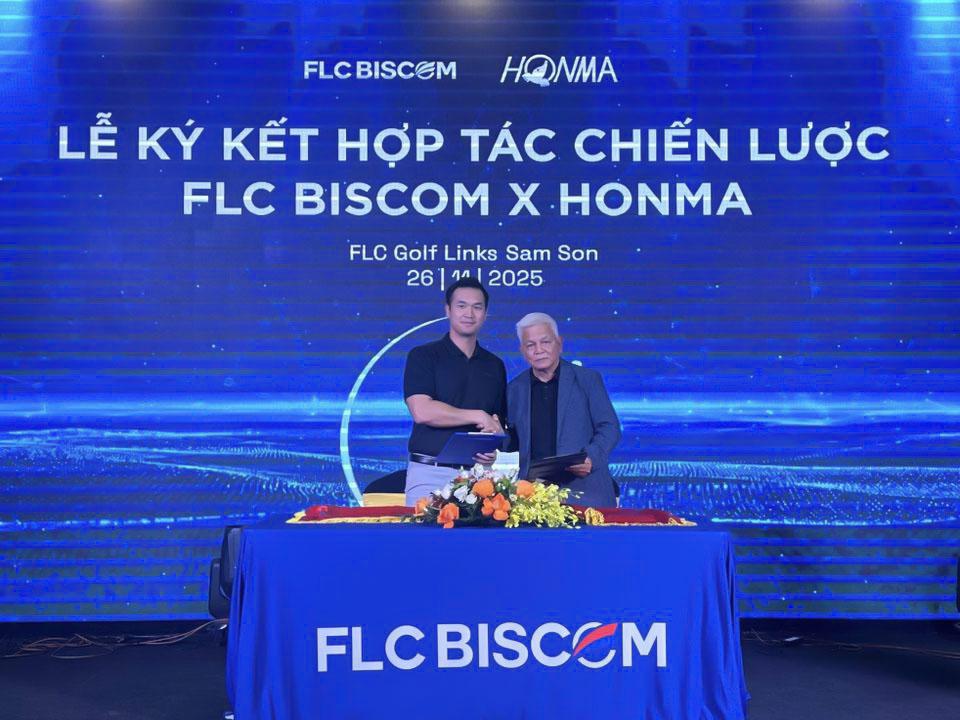 Lễ ký kết hợp tác chiến lược giữa FLC Biscom và các đối tác Honma Golf