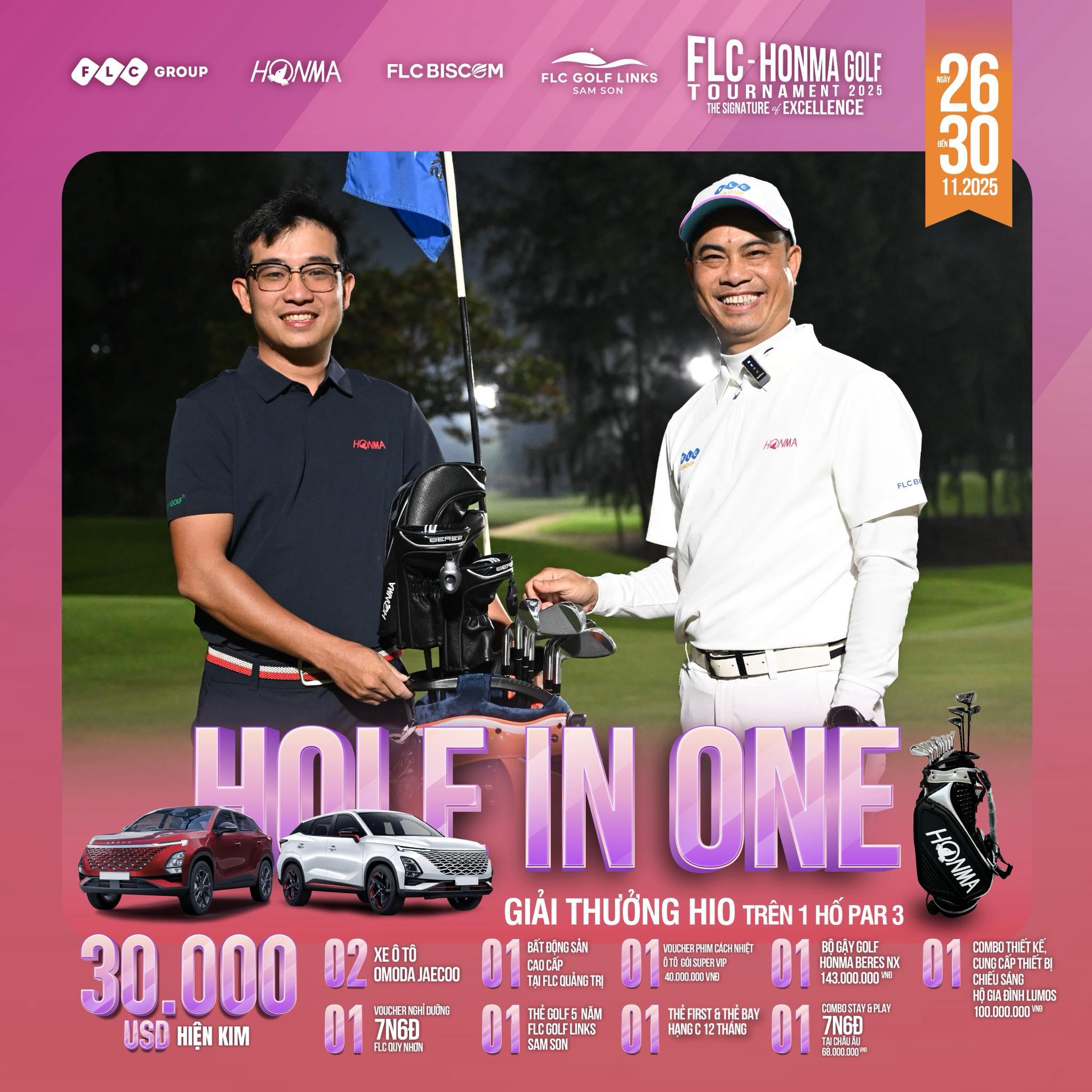 Hole In One Bạc Tỷ Đầu Tiên Tại Giải Golf FLC x Honma Golf Tournament 2025