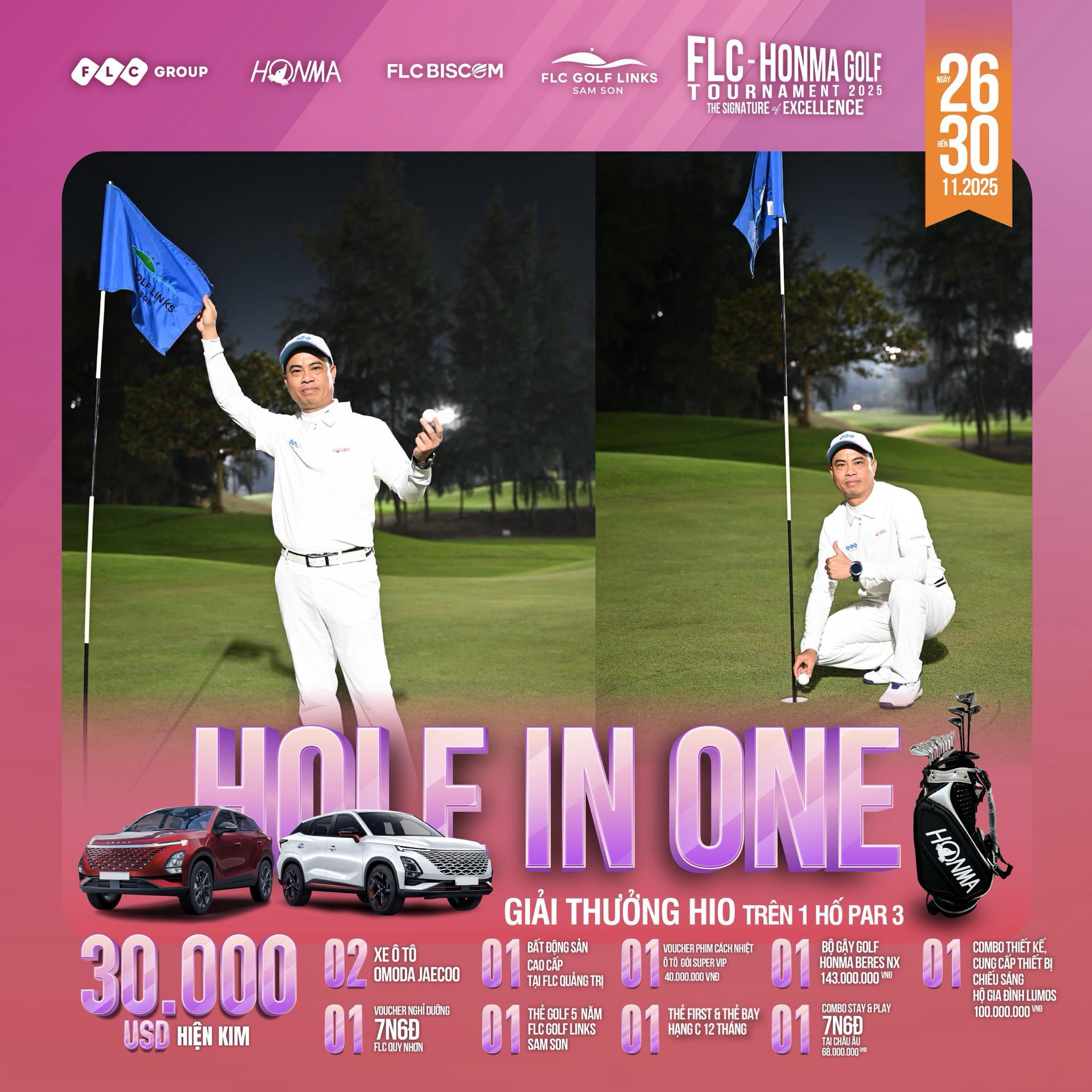 Hole In One Bạc Tỷ Đầu Tiên Tại Giải Golf FLC x Honma Golf Tournament 2025