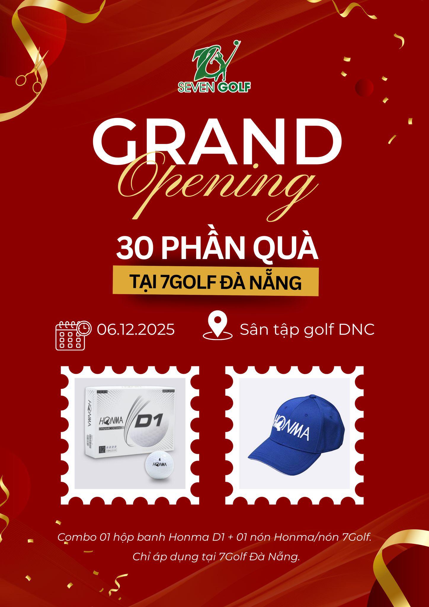 7Golf Đà Nẵng Chính Thức Khai Trương Vào Ngày 06/12/2025 Tại Sân Tập Golf DNC