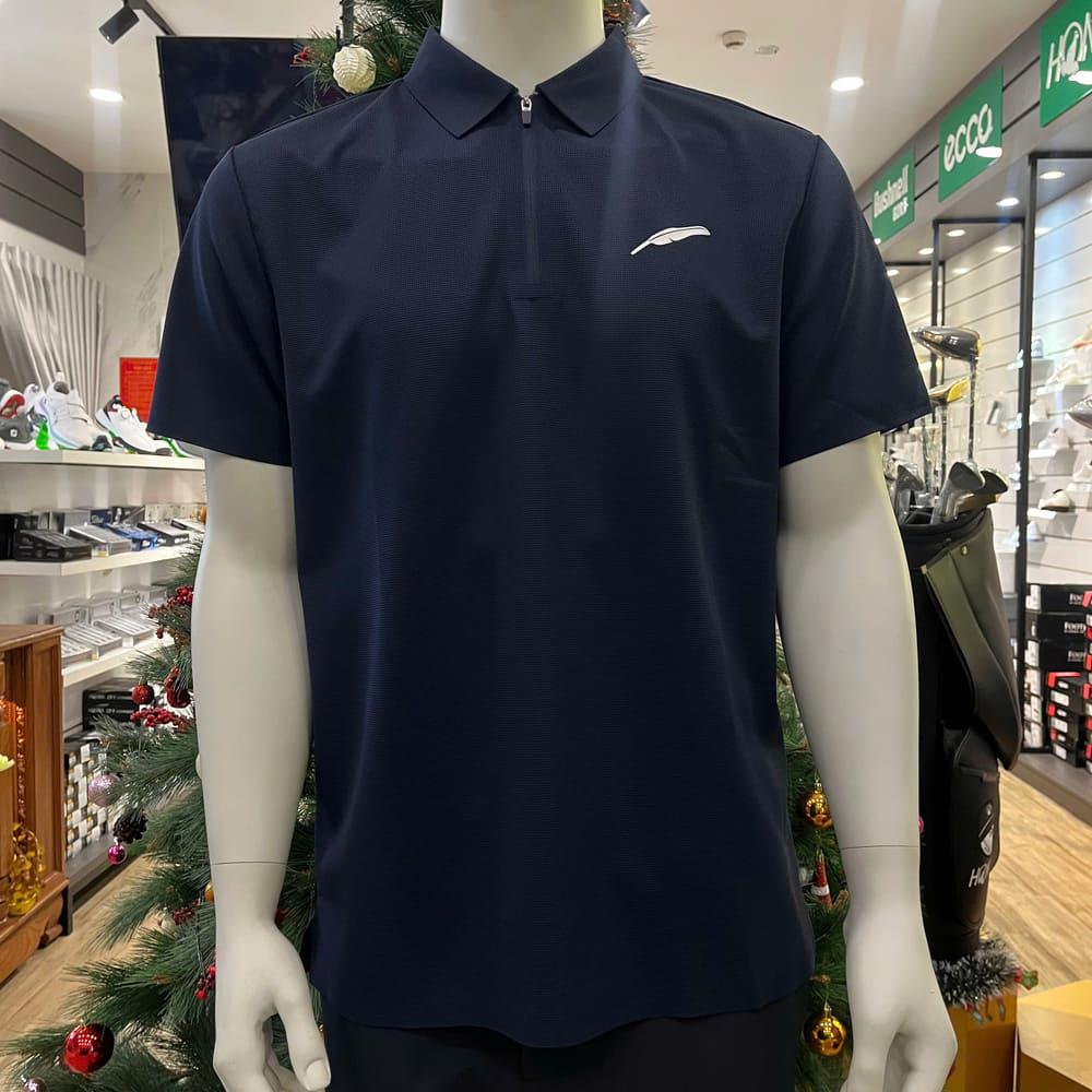 Áo Golf Fourteen 8207 25 Khóa Kéo Logo Lông Vũ Navy