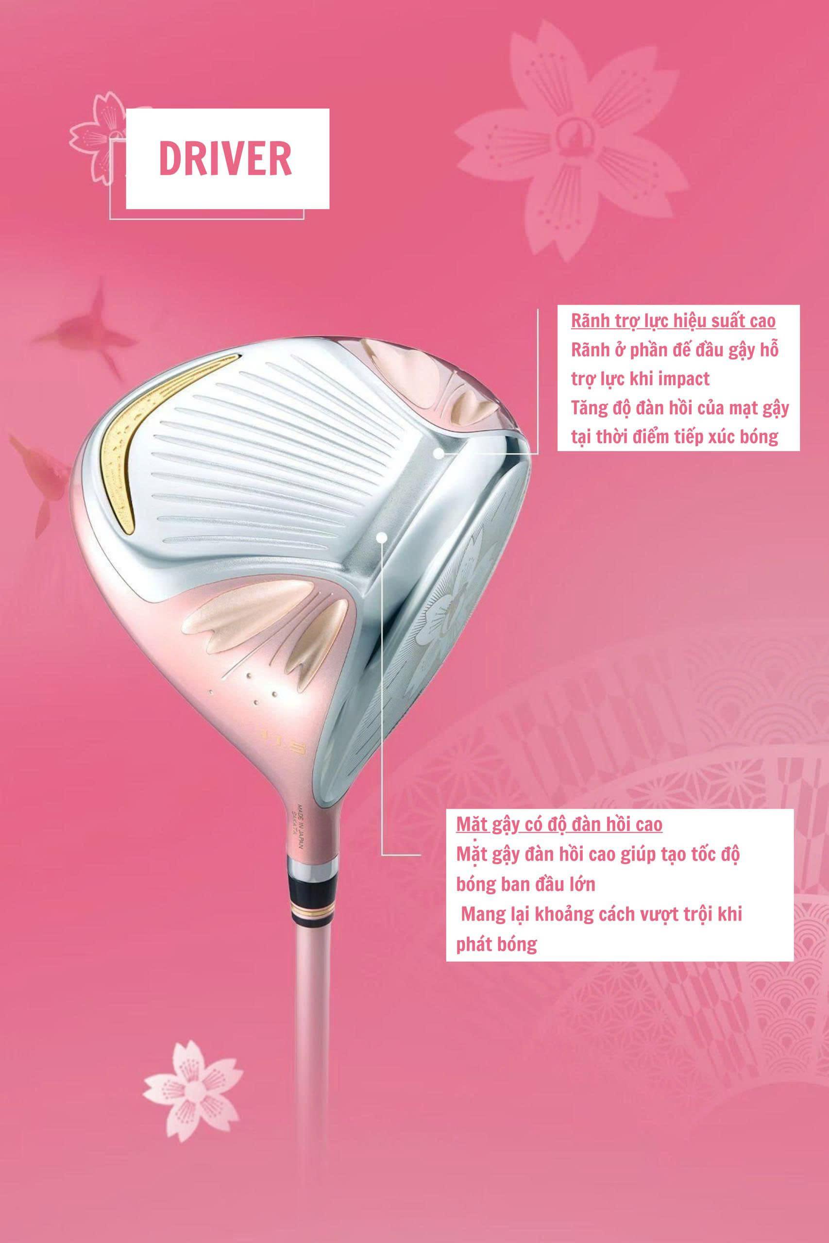 Honma Sakura Dance 2 – Bộ gậy nữ cao cấp thượng hạng