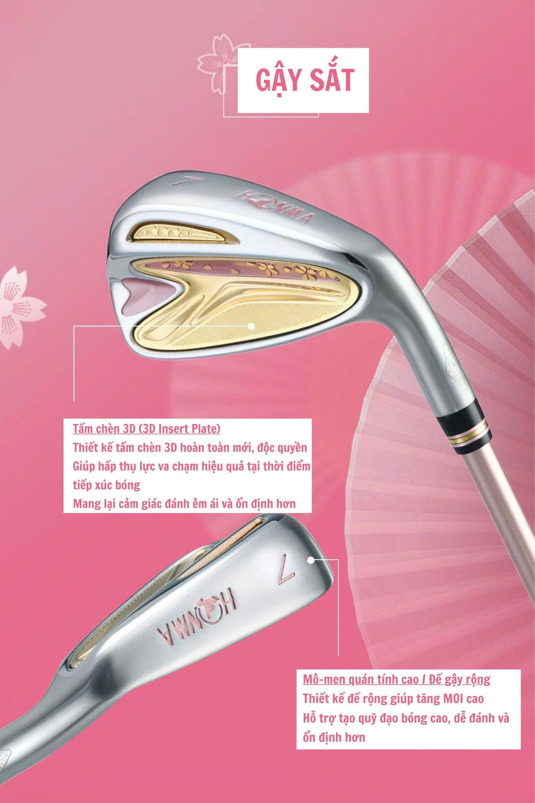 Honma Sakura Dance 2 – Bộ gậy nữ cao cấp thượng hạng