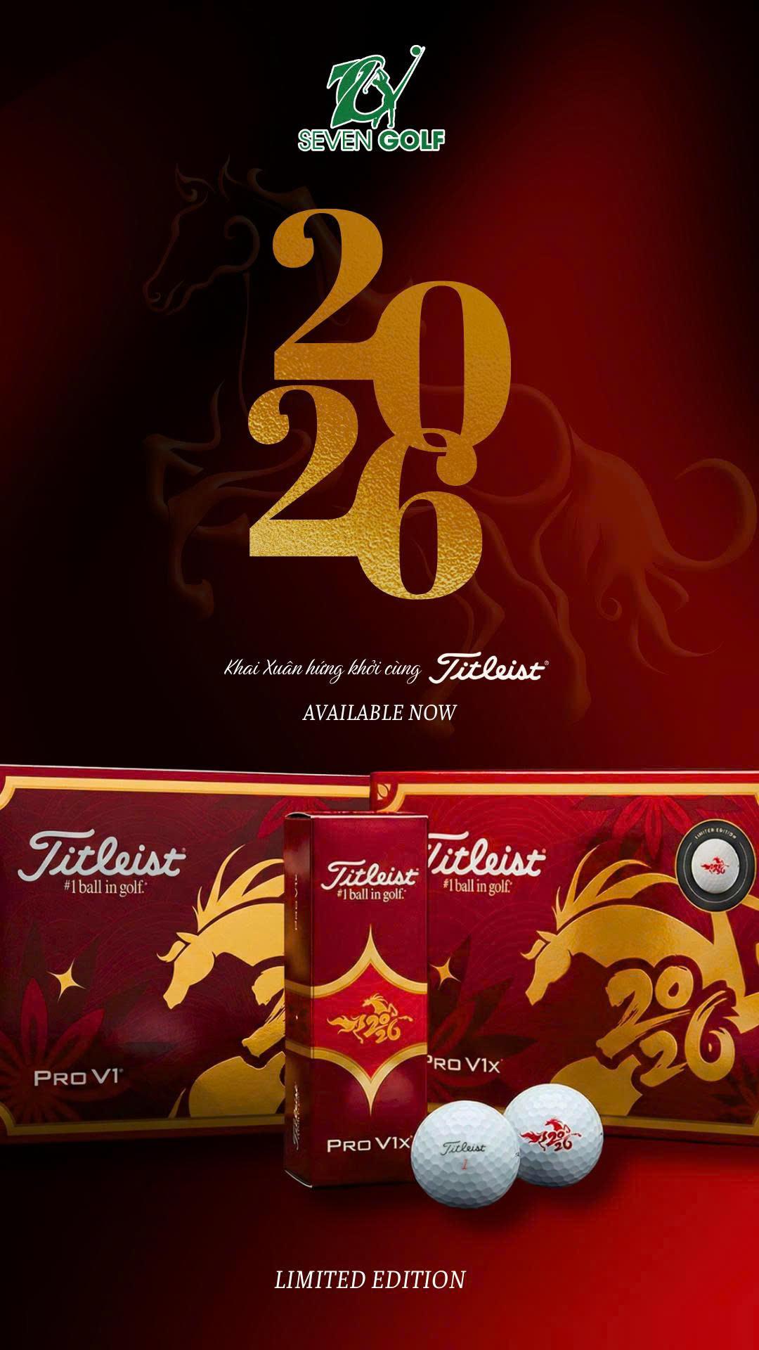 Bóng Golf Titleist Pro V1x Tết Bính Ngọ 2026
