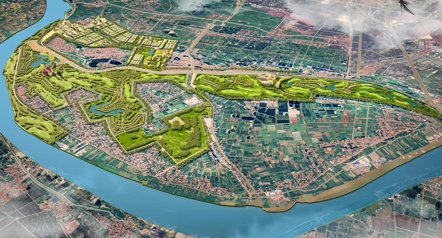 Phối cảnh dự án Trump International Hưng Yên có quy mô 888 ha, vốn đầu tư 1,5 tỷ USD