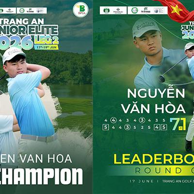 Golfer Nguyễn Văn Hòa Xuất Sắc Đăng Quang Vô Địch U15 Tại Tràng An Junior Elite 2026